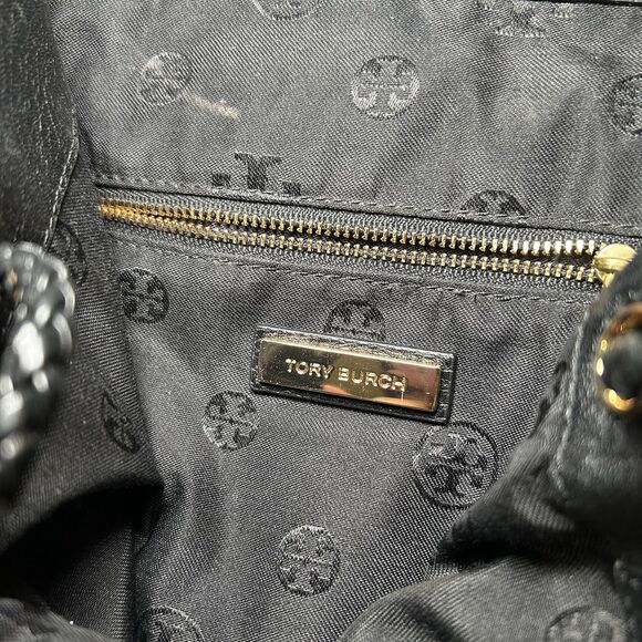 Tory Burch Thea Leather Backpack - Black, Boho, Preppy, Business Casual - Picture 7 of 7